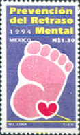 343676 MNH MEXICO 1994 PREVENCION EL RETRASO MENTAL - Messico
