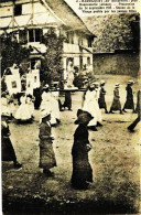 1967 - BADRICOURT - PROCESSION DU 14 SEPT. 1915 STATUE DE LA VIERGE PORTEE PAR LES J.FILLES - Sonstige & Ohne Zuordnung