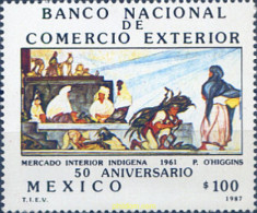 343326 MNH MEXICO 1987 BANCO NACIONAL DE COMERCIO EXTERIOR - Mexiko