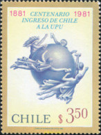 583508 MNH CHILE 1981 CENTENARIO INGRESO DE CHILE A LA UPU - Chili