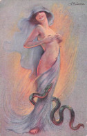 SUZANNE MEUNIER LA FEMME ET LE SERPENT FEMME NUE R4 - Meunier, S.