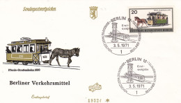 Deutschland Germany Berlin: 03.05.1971 FDC -Berliner Verkehrsmittel - Strassenbahnen