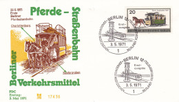 Deutschland Germany Berlin: 03.05.1971 FDC -Berliner Verkehrsmittel - Tranvías