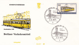 Deutschland Germany Berlin: 03.05.1971 FDC -Berliner Verkehrsmittel - Tranvie