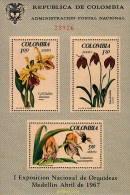 100064 MNH COLOMBIA 1967 1 EXPOSICION NACIONAL DE ORQUIDEAS EN MEDELLIN - Colombia