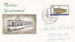 Deutschland Germany Berlin: 03.05.1971 FDC -Berliner Verkehrsmittel - Tranvías