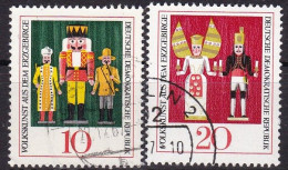 DDR  1967, 1333/34, Used Oo, Volkskunst Aus Dem Erzgebirge. - Gebraucht