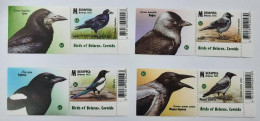 BELARUS 2024 FAUNA Animals. Birds. Corvids CROW MAGPIE - Fine Set + Labels MNH - Wit-Rusland