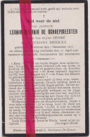 Devotie Doodsprentje Overlijden - Leonia De Schaepmeester Dochter Désiré & JUliana Dierickx - Wetteren 1873 - 1916 - Avvisi Di Necrologio