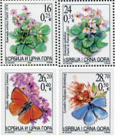 143798 MNH SERBIA Y MONTENEGRO 2004 FLORA Y FAUNA - Montenegro