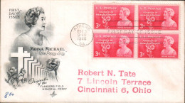 USA ETATS UNIS LETTRE FDC 1948 MOINA MICHAEL - 1851-1940