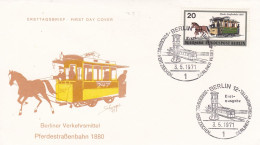 Deutschland Germany Berlin: 03.05.1971 FDC -Berliner Verkehrsmittel - Tranvías