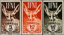 41783 MNH IFNI 1951 DIA DEL SELLO COLONIAL - Ifni