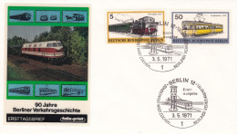 Deutschland Germany Berlin: 03.05.1971 FDC -Berliner Verkehrsmittel - Tranvías