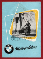 PORTUGAL - BMW - MOTOCICLETAS - MOTO - ADVERTISING BROCHURE 50'S - Pubblicitari