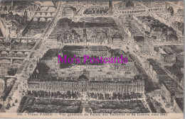 France Postcard - Vieux Paris, Vue Generale Du Palais Des Tuileries  DZ299 - Panoramic Views
