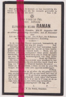 Devotie Doodsprentje Overlijden - Delphina Raman - Heusden 1869 - 1915 - Décès