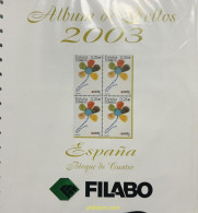 Supl.Filabo España 2003 M/b Año Completo 2ª Mano (bloque De 4 Sellos) - Pre-printed Pages