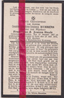 Devotie Doodsprentje Overlijden - Cesarine Rubbens Dochter Franciscus & Joanna Steels - Heusden 1867 - Gent 1915 - Obituary Notices