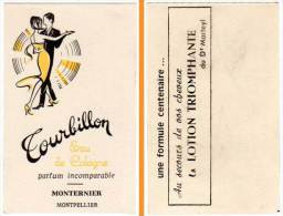 Carte Parfumée, Tourbillon, Eau De Cologne, Monternier, Montpellier - Modernes (à Partir De 1961)