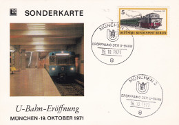 Deutschland Germany U Bahn Eröffnung München 19-10-1971 - Tramways