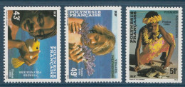 Polynésie Française - YT N° 249 à 251 ** - Neuf Sans Charnière - 1986 - Unused Stamps