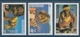 Polynésie Française - YT N° 249 à 251 ** - Neuf Sans Charnière - 1986 - Nuovi