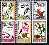 Albanien 1969 - Mi.Nr. 1362 - 1367 - Postfrisch MNH - Pflanzen Plants Obst Fruits - Frutas