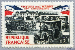Timbre De 1964 Victoire De La Marne 50ème Anniversaire  N° 1429 - Ongebruikt