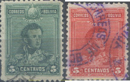 665107 USED BOLIVIA 1899 GRAVADOS - Bolivien