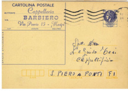 X1806) MESTRE VENEZIA S.PIERO PONTI FIRENZE CARTOLINA POSTALE PUBBLICITARIA STORIA POSTALE  REPUBBLICA L.120 SIRACUSANA - Venezia (Venice)