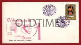 PORTUGAL - AÇORES - ESCOTEIROS - ANGRA DO HEROÍSMO - ESCUTISMO PORTUGUÊS - XV JAMBOREE NO AR - 1972 ENVELOPE - Scouting