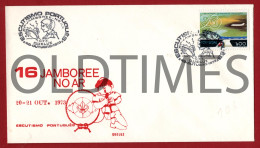 PORTUGAL - QUELUZ - ESCUTISMO PORTUGUES 1973 -  XVI 16 JAMBOREE NO AR - ESCOTEIROS - ENVELOPE 1973 - Scoutismo