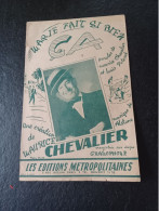 Ancienne Partition De Musique 1945 Marie Fait Si Bien ça Maurice Chevalier - Altri & Non Classificati