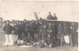 35e Régiment D Infanterie Coloniale Base Aérienne Rochefort Aviation 1914 - Carte Photo 2 Scans Avion - War 1914-18