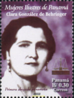 160944 MNH PANAMA 2002 MUJERES ILUSTRES DE PANAMA. CLARA GONZALEZ DE BEHRINGER, PRIMERA ABOGADA PANAMEÑA - Panama