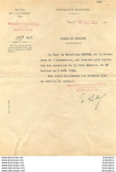 ORDRE DE MISSION CHEF DE BATAILLON BRUCHE POUR EXERCICES DE LA 1ere ESCADRE JUILLET ET AOUT 1928 - Otros & Sin Clasificación