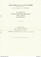 PRISE D'ARMES DE LA 2e DIVISION CUIRASSEE LE 15 AVRIL 1940  COMMEMORATION BATAILLE DU  16 AVRIL 1917  4 PAGES - Sonstige & Ohne Zuordnung