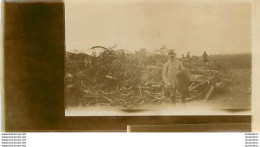 SAINT CLEMENT ZEPPELIN ABATTU LE 20/10/1917 PHOTO ORIGINALE 9 X 5 CM REF 5 - Guerra, Militari