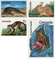 319325 MNH GRANADA 1990 MAMIFEROS - Grenade (1974-...)