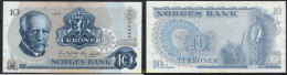 8537 NORUEGA 1981 NORGES 10 KRONER 1981 - Norvège