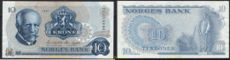 8537 NORUEGA 1981 NORGES 10 KRONER 1981 - Noruega