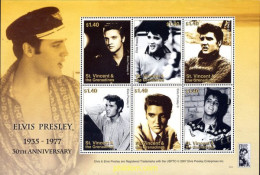 220820 MNH SAN VICENTE GRANADINAS 2007 30 ANIVERSARIO DE LA MUERTE DE ELVIS PRESLEY - St.Vincent Y Las Granadinas