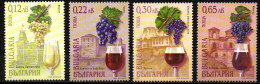 Bulgarien 2001 - Mi.Nr. 4505 - 4508 - Postfrisch MNH - Früchte Trauben Berries Wein Vine - Vins & Alcools