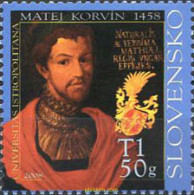 218376 MNH ESLOVAQUIA 2008 550 ANIVERSARIO DE LA CORONACION DE MATTHIAS CORVINUS - Nuevos