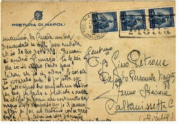 X1808) NAPOLI CARTOLINA POSTALE PUBBLICITARIA STORIA POSTALE L.5X3 - Napoli