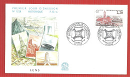 FDC LENS BLASON DE LA VILLE  6 6 1987 - 1980-1989