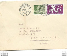 100 - 46 - Enveloppe  Envoyée De Othmarsingen Allemagne 1951 - Timbres Pro Patria - Lettres & Documents