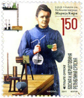 261088 MNH BOSNIA-HERZEGOVINA. Adm Serbia 2011 100 AÑOS DEL PREMIO NOBELS - MARIE CURIE - Bosnië En Herzegovina