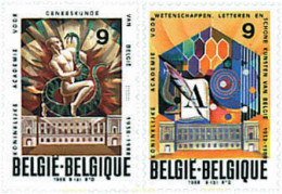 85401 MNH BELGICA 1988 50 ANIVERSARIO DE LA REAL ACADEMIA DE MEDICINA, CIENCIAS, LENGUA Y BELLAS ARTES - Otros & Sin Clasificación